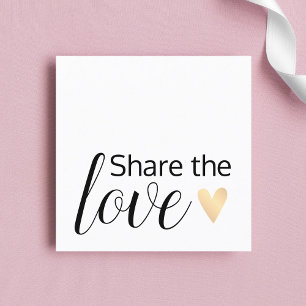 Elegant Black White Guld Heart Beauty Salon Rabattkort