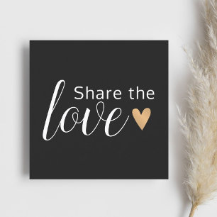 Elegant Black White Guld Heart Beauty Salon Rabattkort