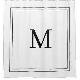 Elegant Black &White Initial Monogram 