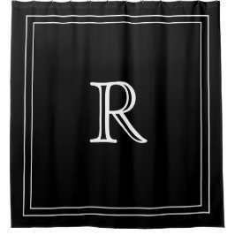 Elegant Black &White Initial Monogram 