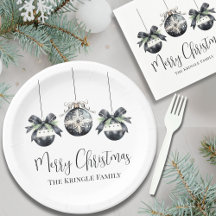 Elegant Black White jul Party