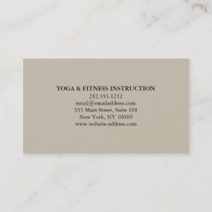 Elegant Black & white Lotus Flower Logotyp Yoga Visitkort