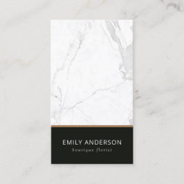 ELEGANT BLACK & WHITE MARBLE STRUKTUR PROFESSIONEL VISITKORT