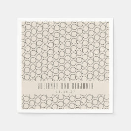 Elegant Black White, mitten av århundradet, Mod Pe Pappersservett