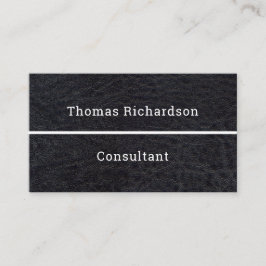 Elegant Black & White Simple Template Consultant Visitkort