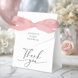 Elegant Black White Thank You Presentaskar