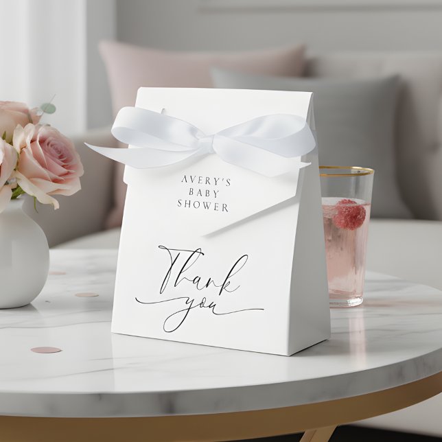 Elegant Black White Thank You Presentaskar (Skapare uppladdad)