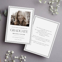 Elegant Black White Typography Studenten