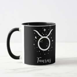 Elegant Black Zodiac-tecken Mugg