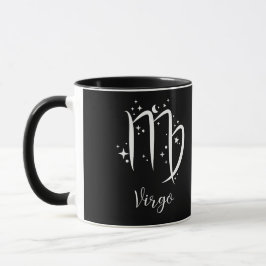 Elegant Black Zodiac-tecken Mugg