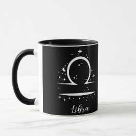 Elegant Black Zodiac-tecken Mugg