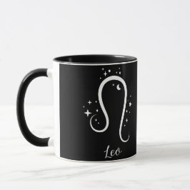 Elegant Black Zodiac-tecken Mugg