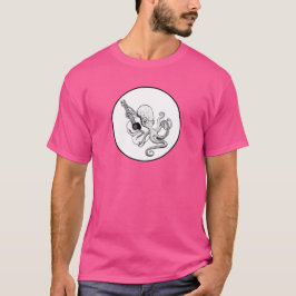 Elegant Bläckfisk Gitarrist T Shirt