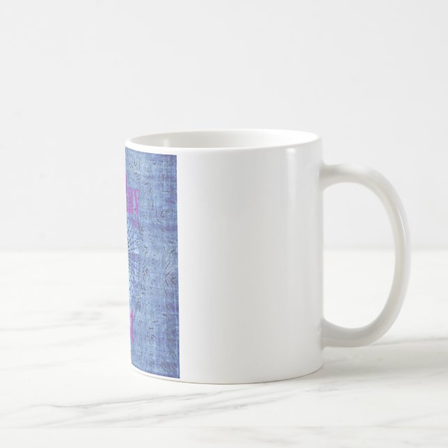 Elegant Blådenim-motivvektorn skriver ut mönster a Kaffemugg (Höger)