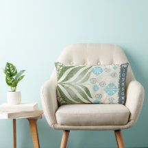 Elegant bladfamiljnamn accentkudde