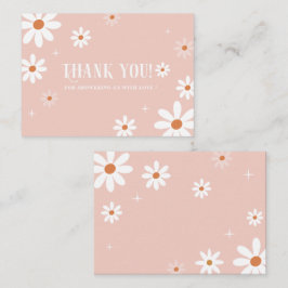 Elegant Blåfärgad babyduschanteckning för blå Blom Anteckningskort