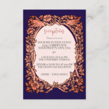 Elegant Blåkopparsbröllopsmottagning för Blommigt