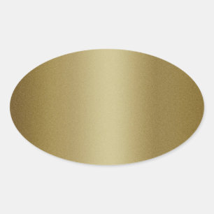 Elegant Blank Guld Glitter Sälar Ovalt Klistermärke