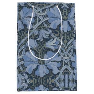 Elegant Blått Vattenfärg Blommönster