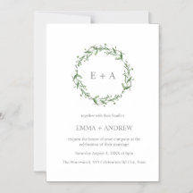 Elegant Blått vattenfärgsutandning Bröllop