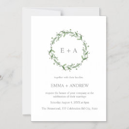 Elegant Blått vattenfärgsutandning Bröllop Magnetisk Inbjudningskort