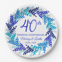 Elegant Blåutandning 40-årsdagen Party