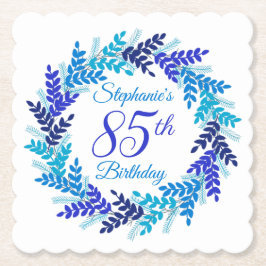 Elegant Blåutandning 85:e födelsedagen Underlägg Papper