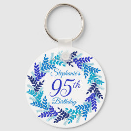Elegant Blåutandning 95:e födelsedagen Nyckelring