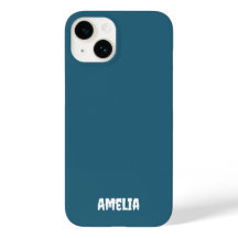 Elegant Blåvit Personlig Namn