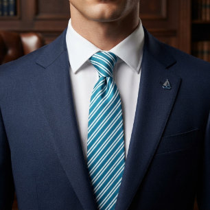 Elegant Blåvit Slips