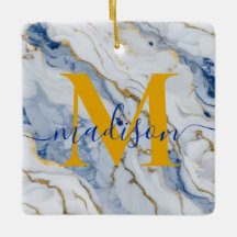 Elegant blåvitmajs guld marmor granit