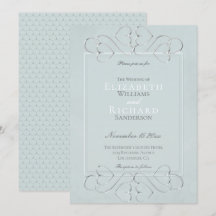 Elegant Blek Dusty Blue Romantic Bröllop