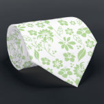 Elegant Blek Lime Green and White Tropical Flowers Slips<br><div class="desc">Elegant Blek Lime Green and White Tropical Flowers Tie. Enkel att anpassa bakgrunden till färg för ett verkligt unikt utseende! Skapat av Zazzle pro designer BK Thompson uteslutande för Cedar och String. Kontakta oss om du behöver hjälp med designen.</div>