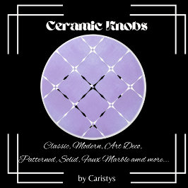 Elegant Blek Mauve & White Squares Knopp