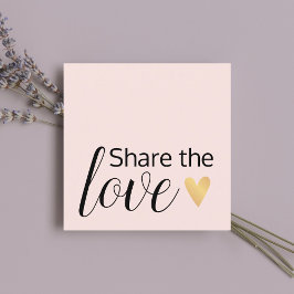 Elegant Blek Ro Guld Heart Beauty Salon Rabattkort