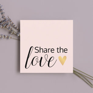 Elegant Blek Ro Guld Heart Beauty Salon Rabattkort