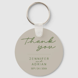 Elegant Blek Silver minimal Bröllop-nyckelkedja Nyckelring