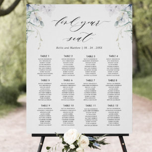 Elegant Bliss, Bröllop sätesdiagramskylt Poster