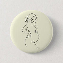 Elegant blivande mamma baby shower presentnål knapp