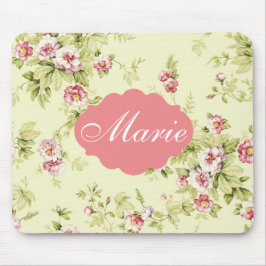 Elegant blom- mousepad musmatta