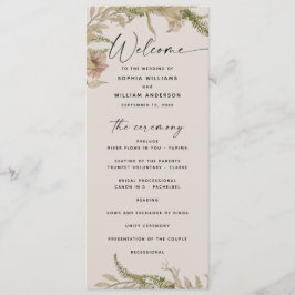 Elegant blom- & ormbunksbröllop | Botaniska trädgå Program