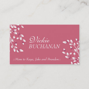 Elegant blom- visitkort