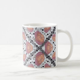 Elegant blomkruka kaffemugg