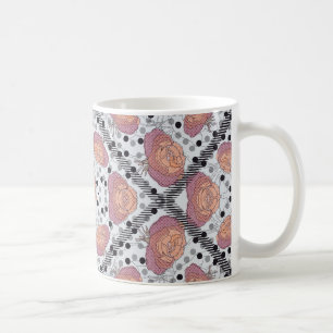 Elegant blomkruka   kaffemugg