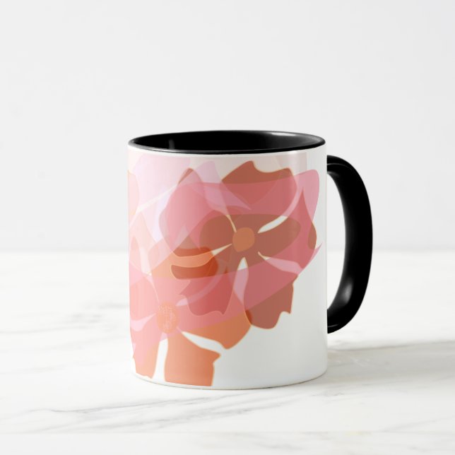 "Elegant blomkrukka Mugg (Framsida höger)