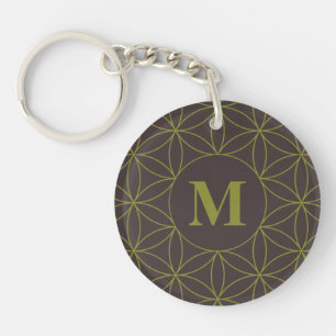 Elegant blomma av den sakrala geometrimonogramen
