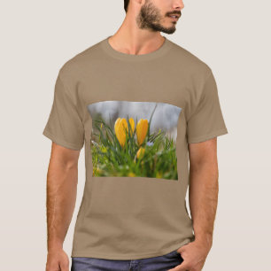 Elegant Blomma Naturinspirerad Grafik T Shirt