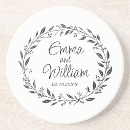 Elegant blommande bröllop underlägg