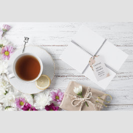 Elegant Blommar för  Blommigt för  Rosa Presentetikett