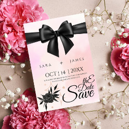 Elegant Blommar Spara datum meddelande Card